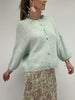 Gemini by Helen  Stickad kofta med knappar Mint